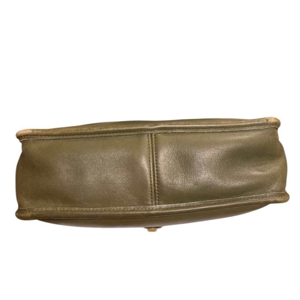 Vintage Coach Willis Bag Olive Green Leather E8C-9927 Rare And HTF - Picture 5 of 13